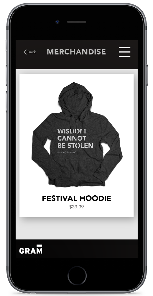 Festival Merchandise Page